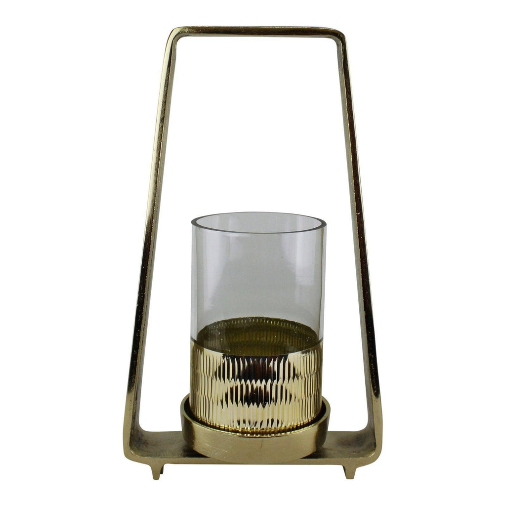 Gold Metal Candle Holder 34cm - Shades 4 Seasons