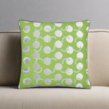 Green and White Couch Cushion 18×18 Shades 4 Seasons