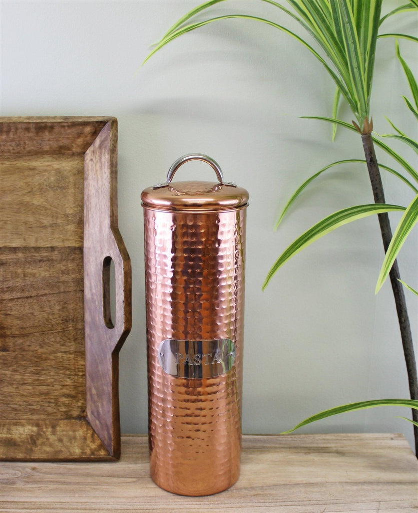 Hammered Copper Pasta Tin, 30x10cm - Shades 4 Seasons
