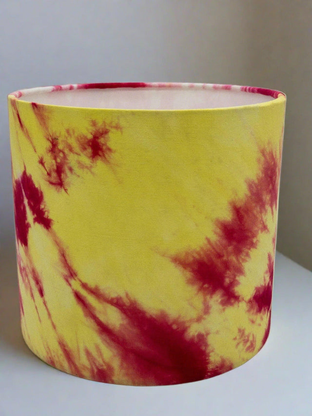 Hand Dyed Batik Fabric Summer Sunset Drum Lampshade Shades 4 Seasons
