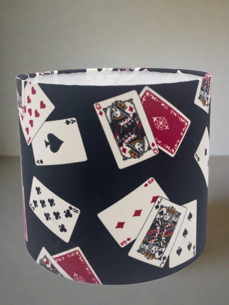 Play Your Cards Right Handmade Drum Lampshade Shades 4 Seasons