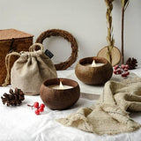 Shades 4 Seasons Coconut Shell Candle with Natural Scent Shades 4 Seasons