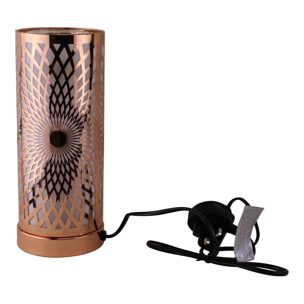 Kaleidoscope Design Colour Changing LED Lamp & Aroma Diffuser in Rose Gold - Shades 4 Seasons