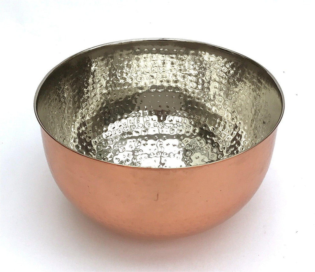 Large Hammered Copper Coloured Bowl - Shades 4 Seasons
