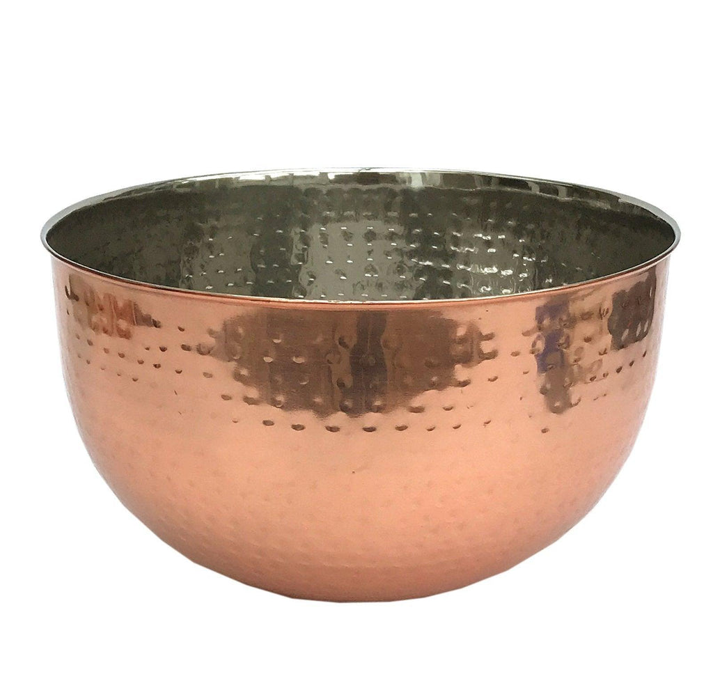 Large Hammered Copper Coloured Bowl - Shades 4 Seasons