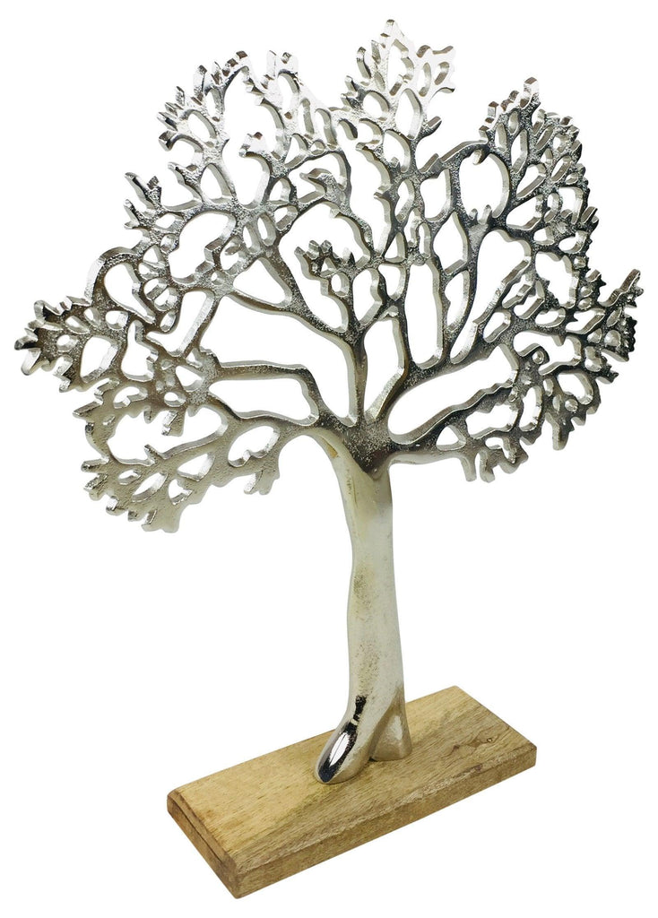 Large Silver Tree Ornament 42cm - Shades 4 Seasons