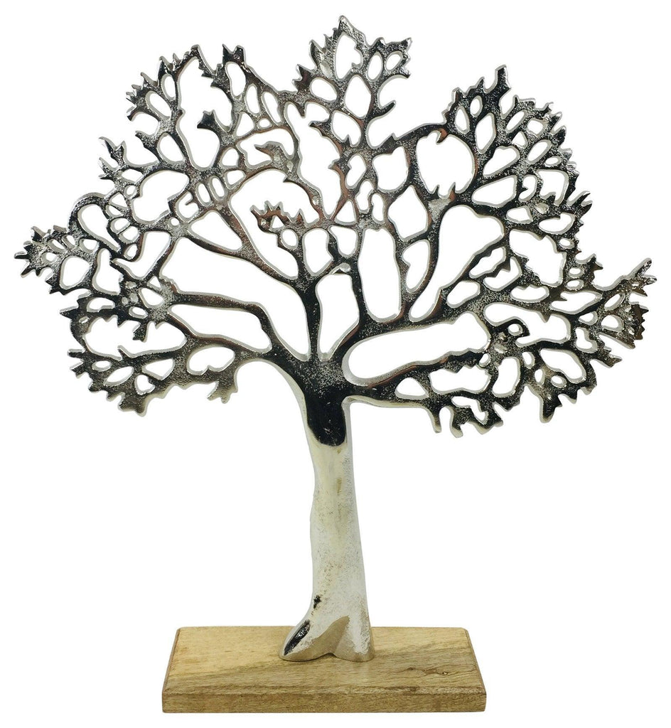 Large Silver Tree Ornament 42cm - Shades 4 Seasons