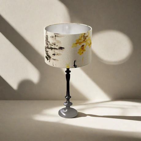 Linen Look Textured Fabric Drum Lampshade Shades 4 Seasons