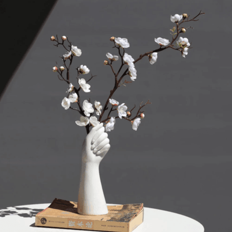 Decorative Hand Shaped Ceramic Vase Shades 4 Seasons