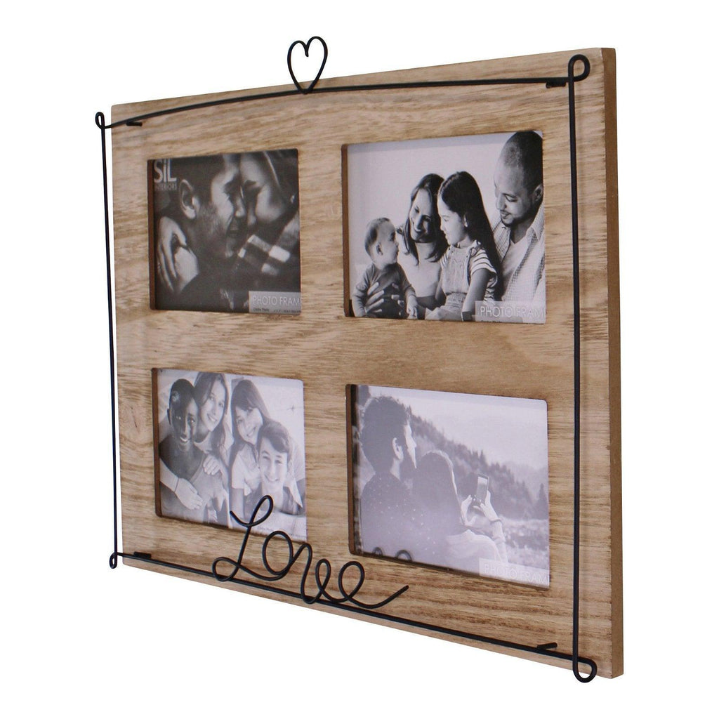 Multi Photo Frame, Holds 4 Photos, Love Design - Shades 4 Seasons