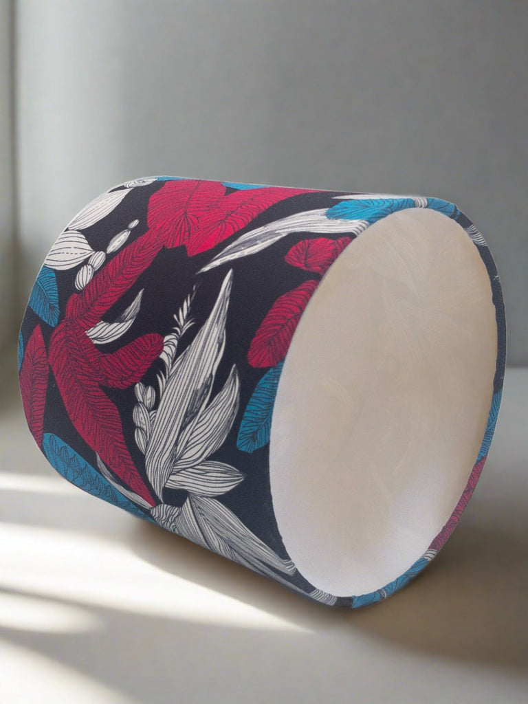 Handmade Drum Lampshade, Pink&Blue, Shades4Seasons
