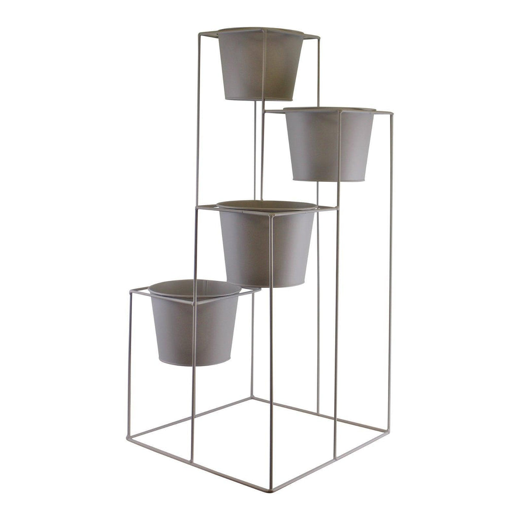Potting Shed 4 Tier Planter Stand, Grey - Shades 4 Seasons