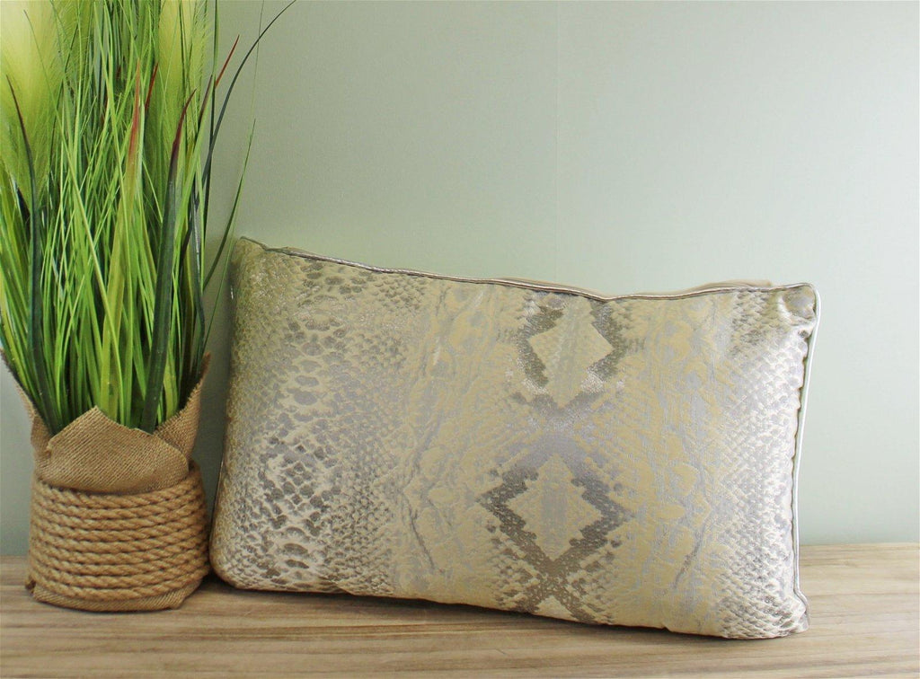 Rectangular Scatter Cushion, Snake Print Design, 30x50cm - Shades 4 Seasons
