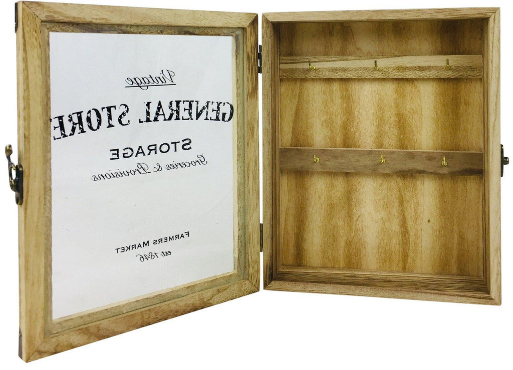 Rustic General Store Key Box Wooden - Shades 4 Seasons