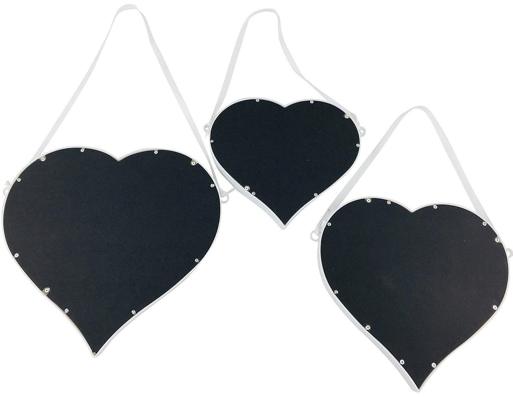 Set of 3 Hanging Heart Mirrors - Shades 4 Seasons