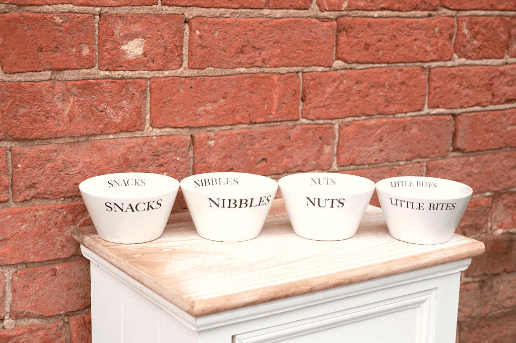 Set of 4 Ceramic Round Snack Bowls - Shades 4 Seasons