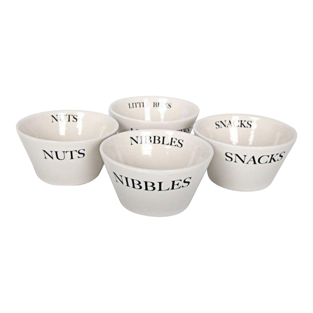 Set of 4 Ceramic Round Snack Bowls - Shades 4 Seasons