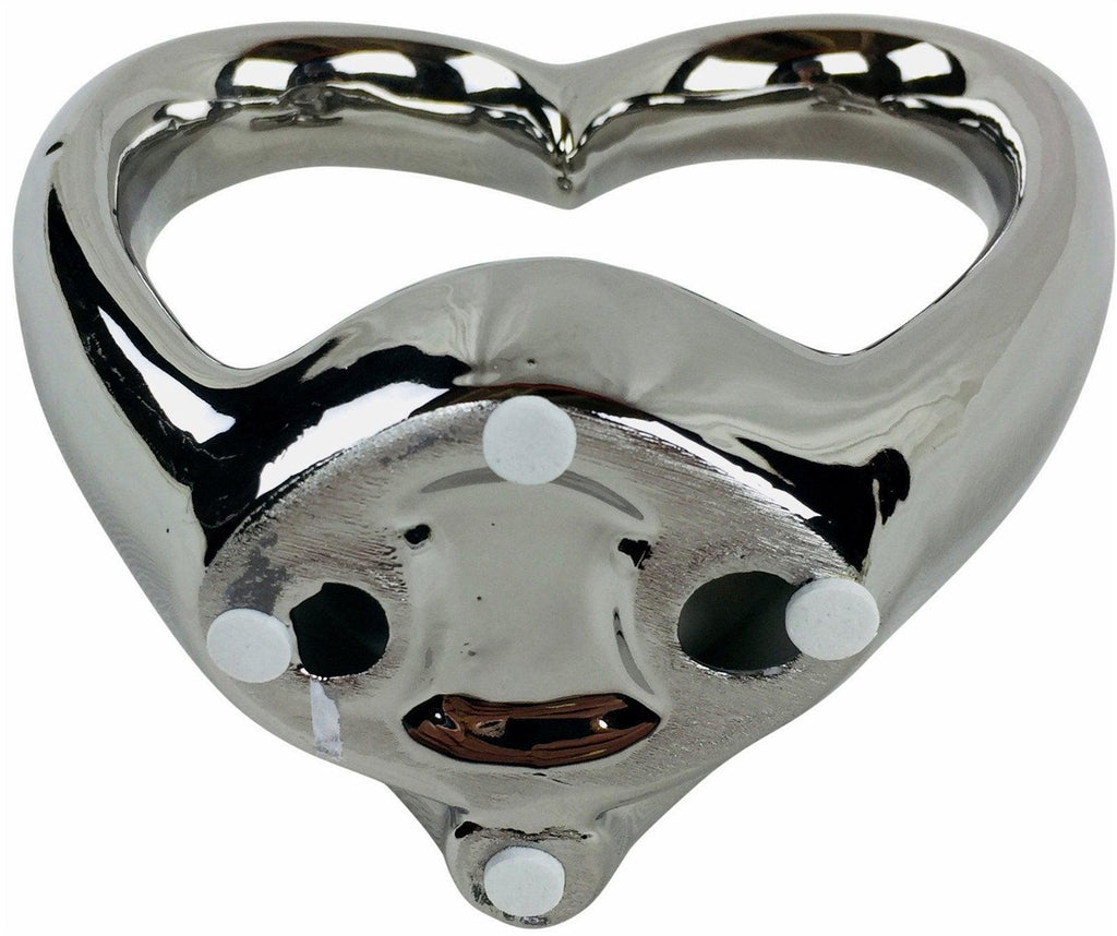 Silver Double Heart Tealight Holder - Shades 4 Seasons