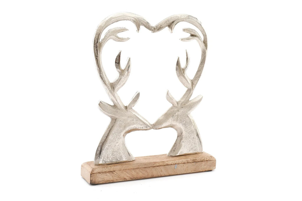 silver, metal heart, deer, shades4seasons