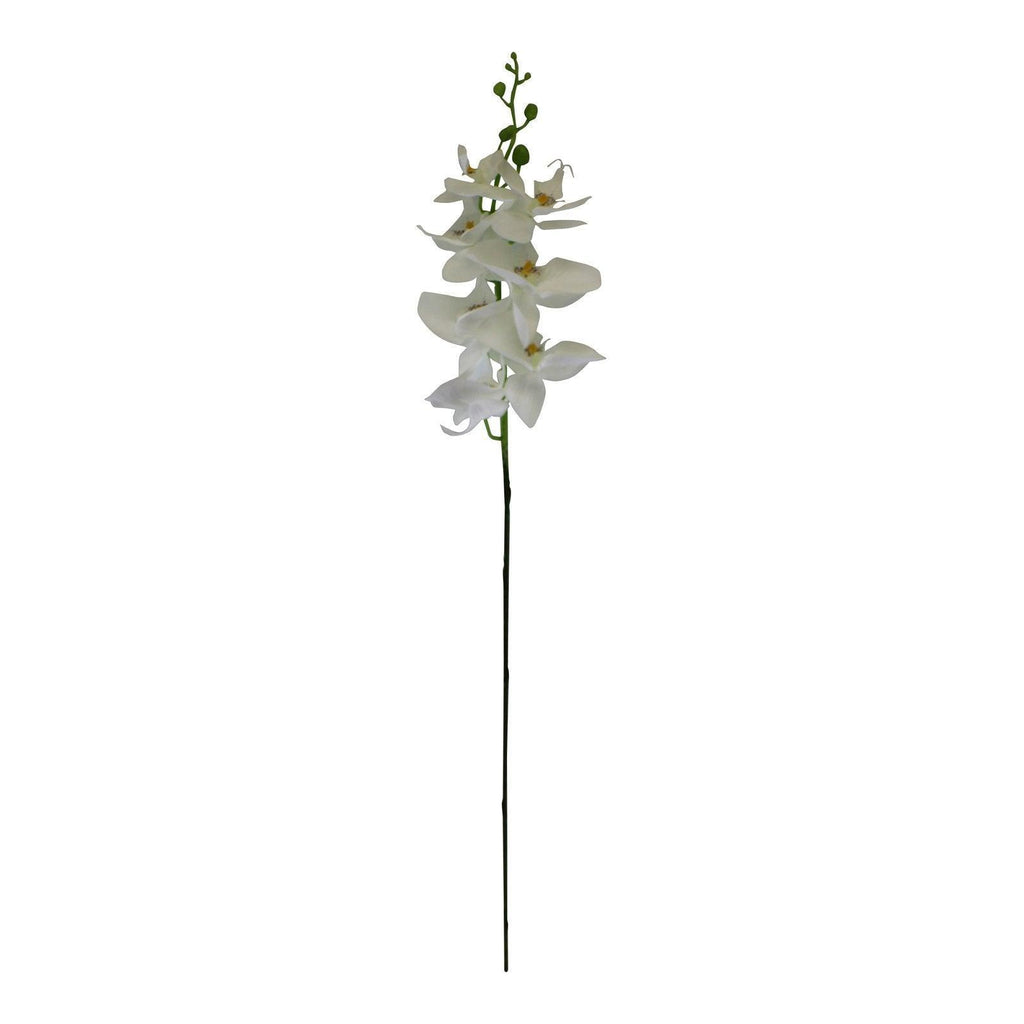 Single Orchid Spray, White Flowers, 85cm - Shades 4 Seasons