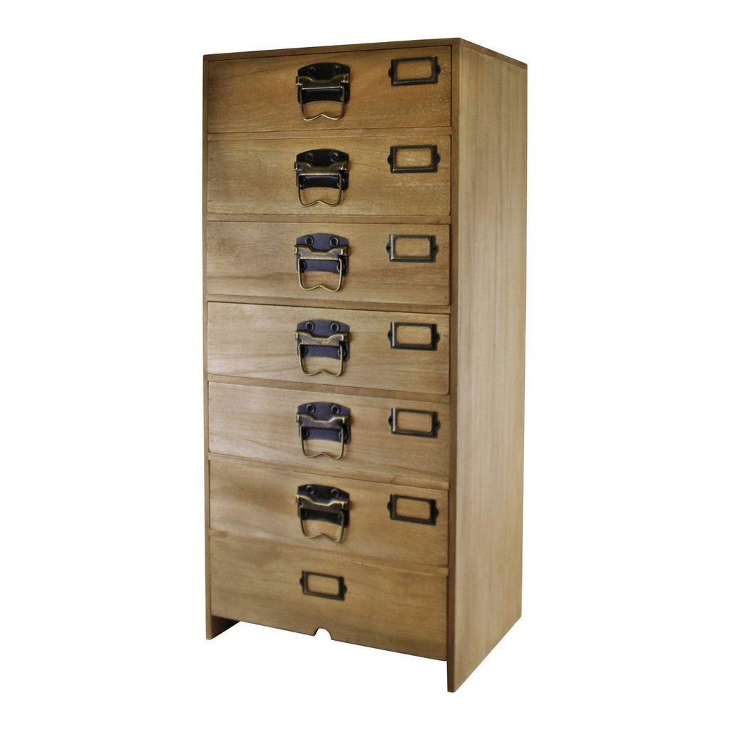 Tall Wooden Chest of Drawers - Shades 4 Seasons