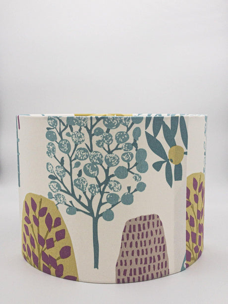 Autumn Heather Fabric Drum Lampshade Shades 4 Seasons