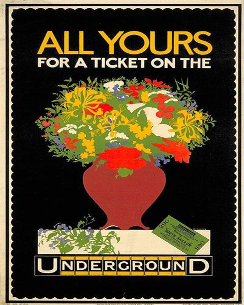 Vintage Metal Sign - Retro Advertising - London Underground - Shades 4 Seasons