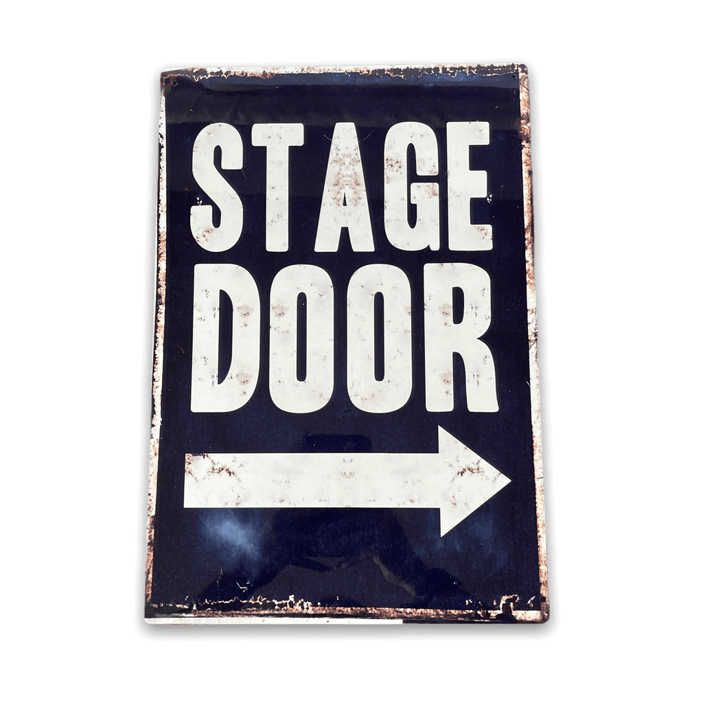 Vintage Metal Sign - Stage Door Metal Wall Sign - Shades 4 Seasons