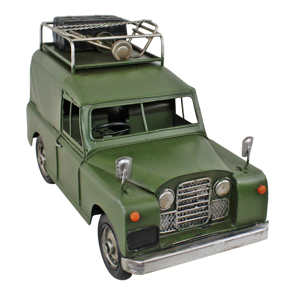 Vintage Style Expedition Vehicle Metal Ornament - Shades 4 Seasons