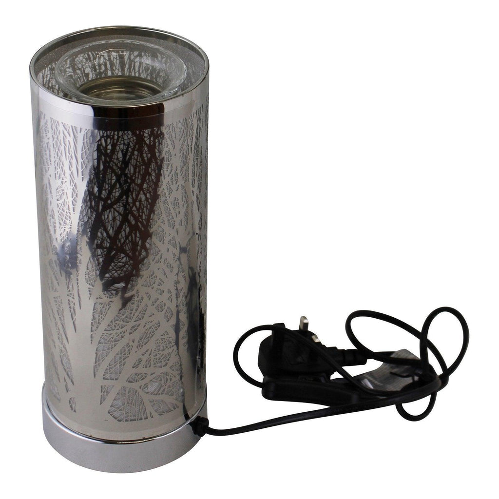 Woodland Design Colour Changing LED Lamp & Aroma Diffuser in Silver - Shades 4 Seasons